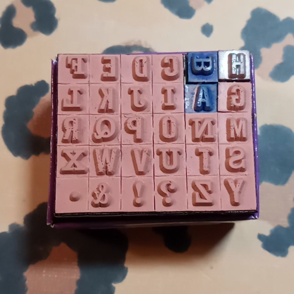 Alphabet stamp set
